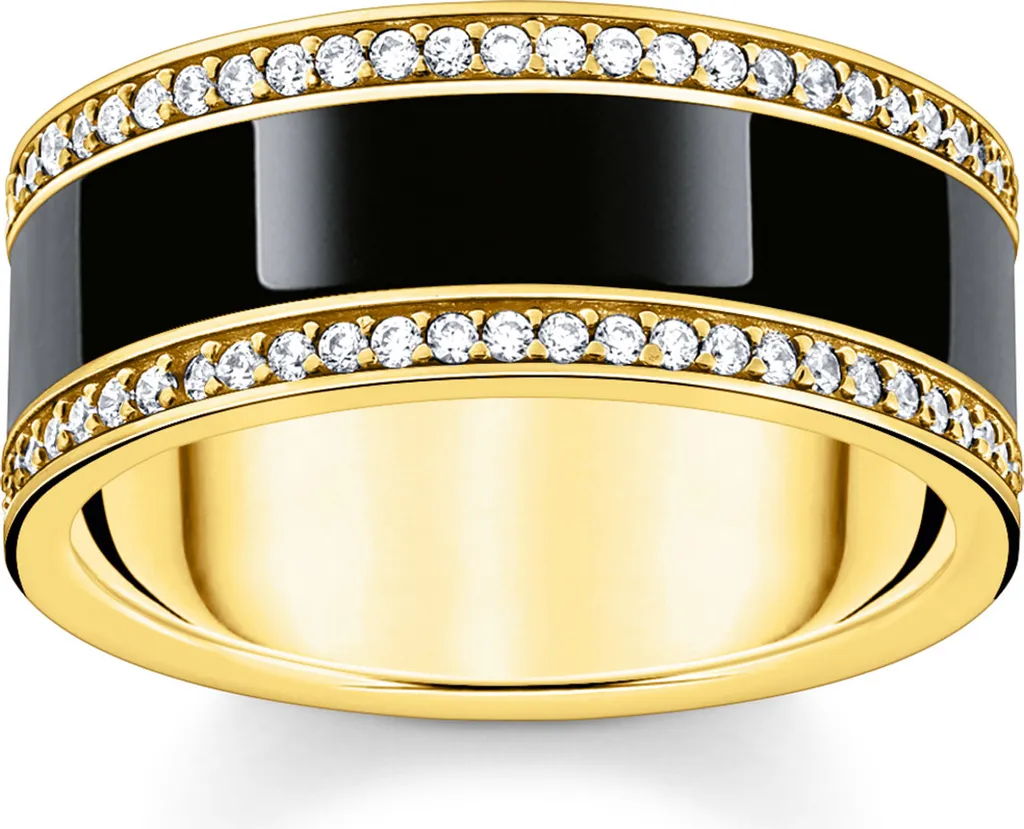 Bague Argent 925 Plaqué Or Jaune Thomas Sabo TR2446 pour Femme T54