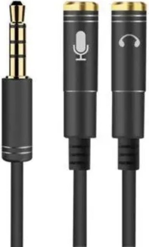 3, 5mm Stereo Audio Stecker auf 2 Weibliche Headset Mic Y Produktbild 1