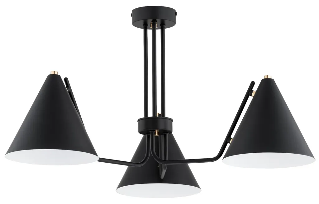 Luminaire de salon design BLASK noir 70cm - Suspension pour table à manger
