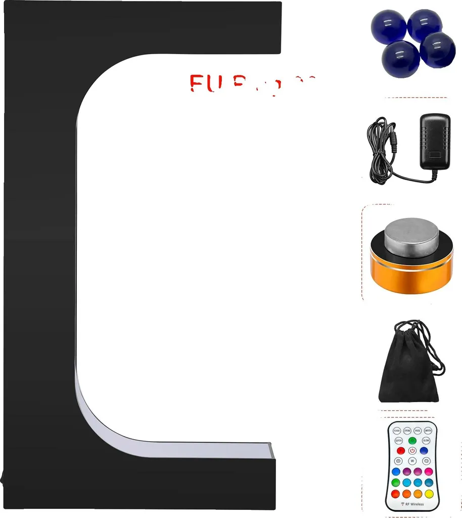 Espositore a Levitazione Magnetica LED con Spina UE e Telecomando