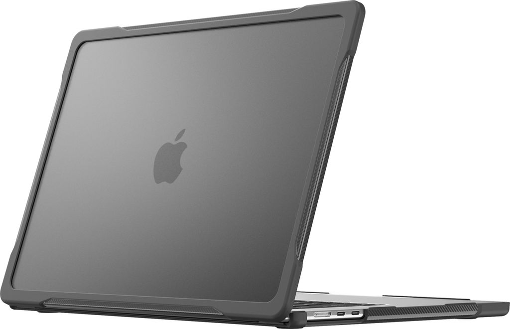 Mobigear Shockproof Pro MacBook Air 15 Zoll (2023-2025) Hardcase Hülle MacBook Case - Schwarz - Model A2941 / A3114 / A3241