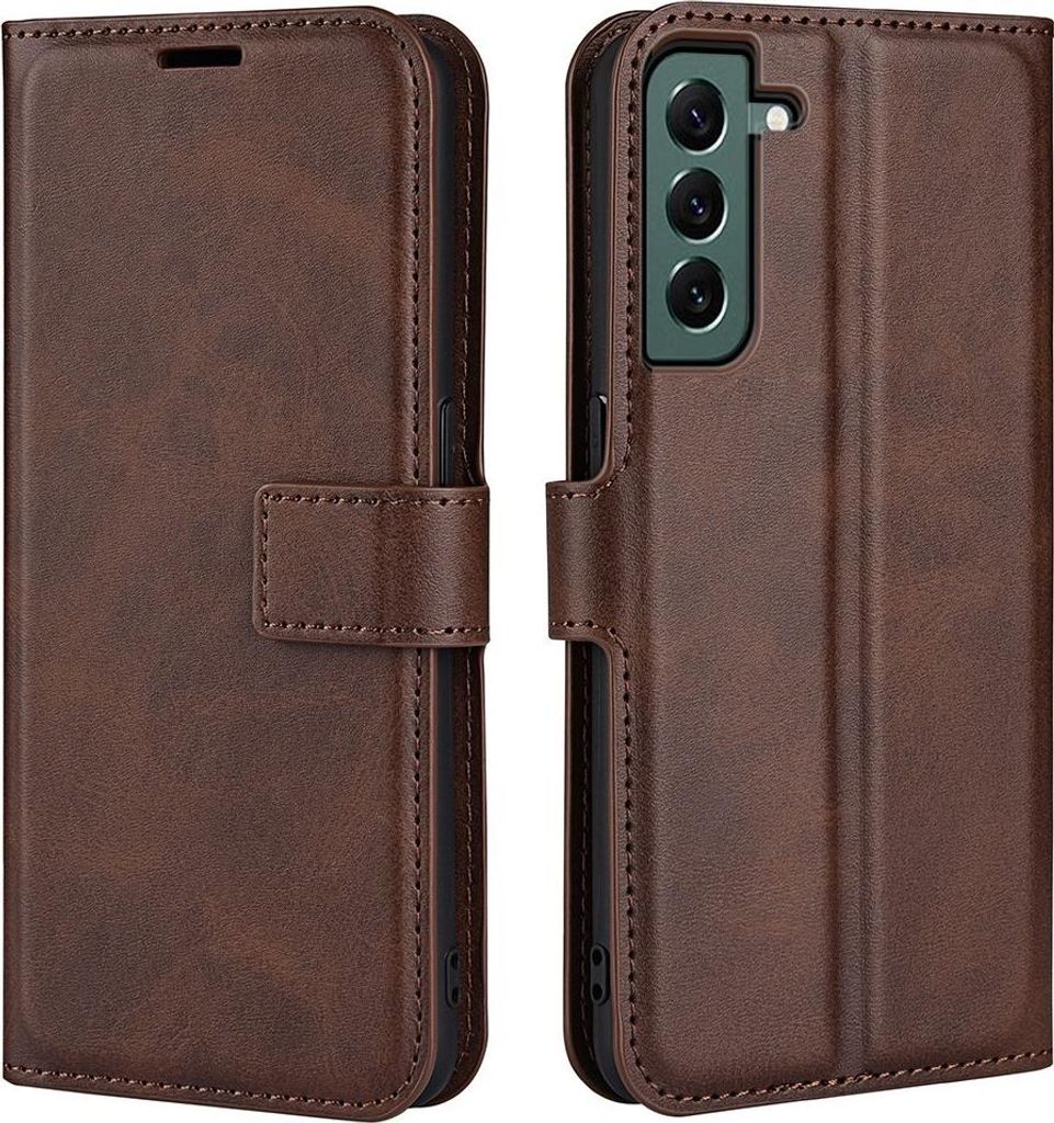 Samsung Galaxy S23 Plus Hülle - Coverup Deluxe Klapphülle - Dunkelbraun