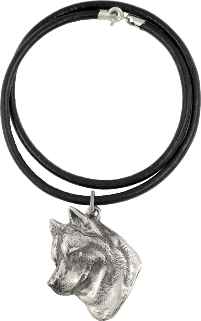 Bijou Chien : Collier Pendentif Husky Sibérien en Argent de Qualité
