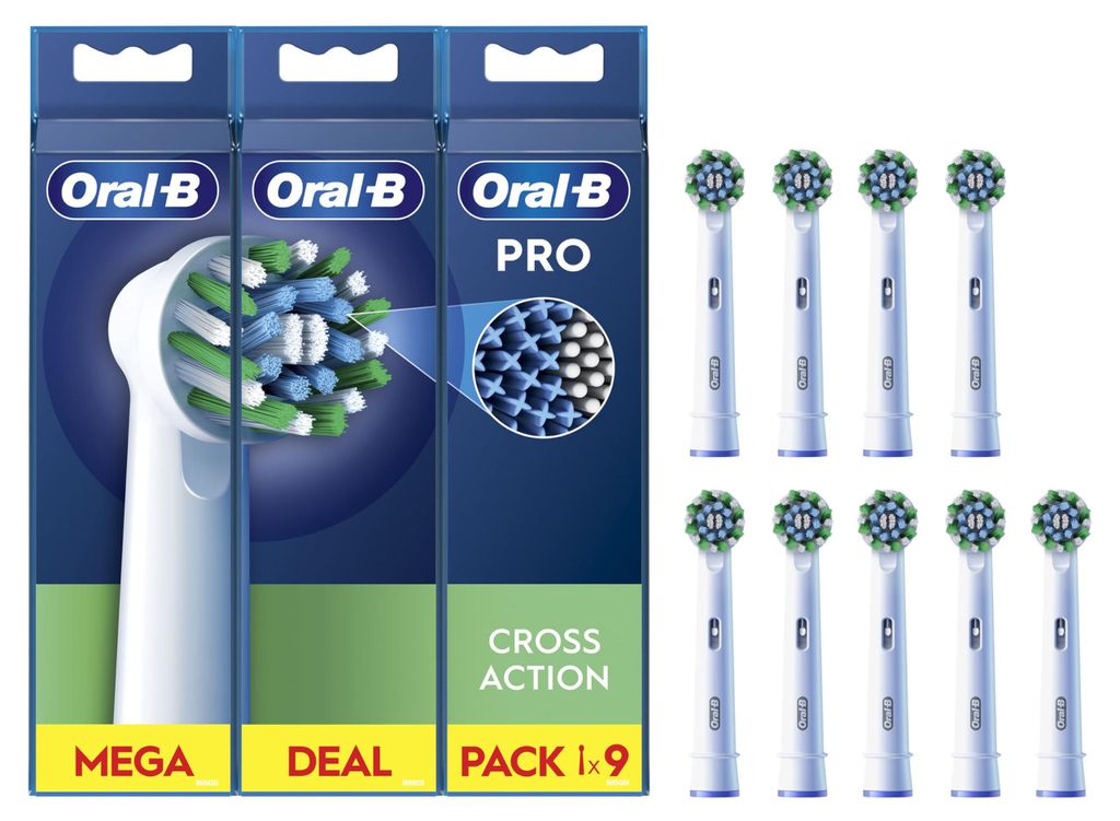 Oral-B CrossAction, 9 kusů, Bílá, Oral-B, CrossAction Obrázek produktu 