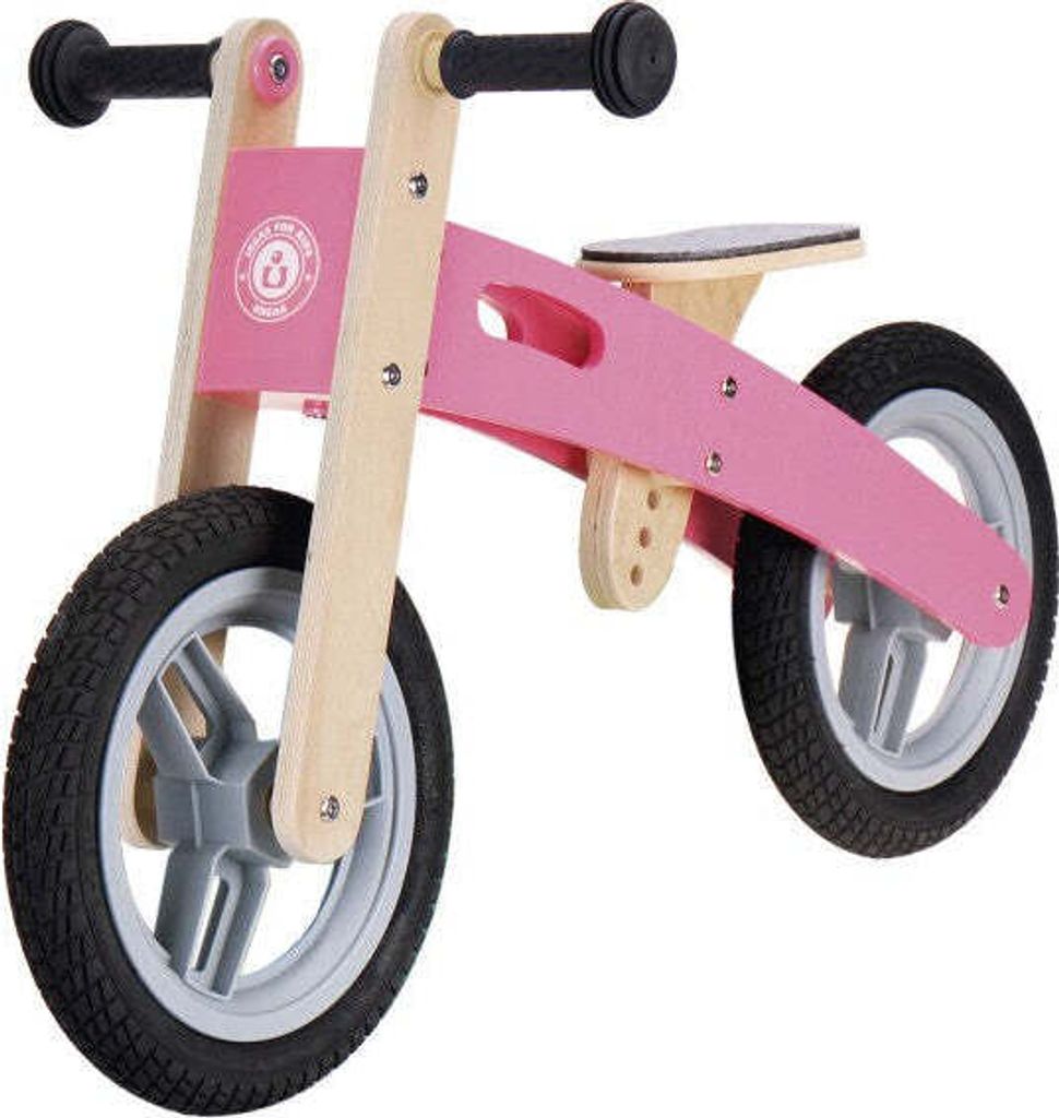 Vélo d'apprentissage en bois Rose Vélo d'apprentissage Image du produit 