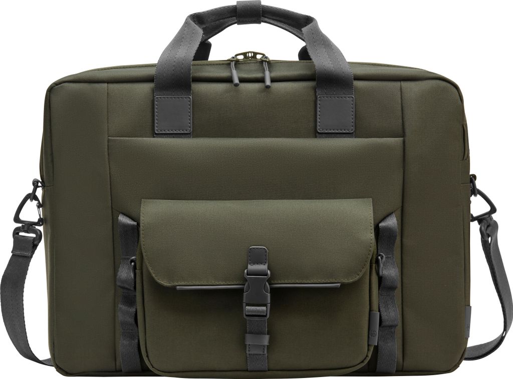 HP Laptop-Tasche 15,6 Zoll Messenger modular – Grau/Grün, Produktbild 