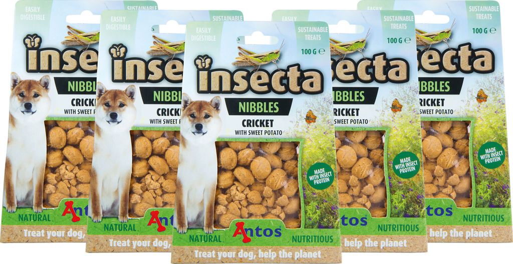 5x100g Insecta Nibbles Cricket (Grille und Süßkartoffel) - Produktbild 