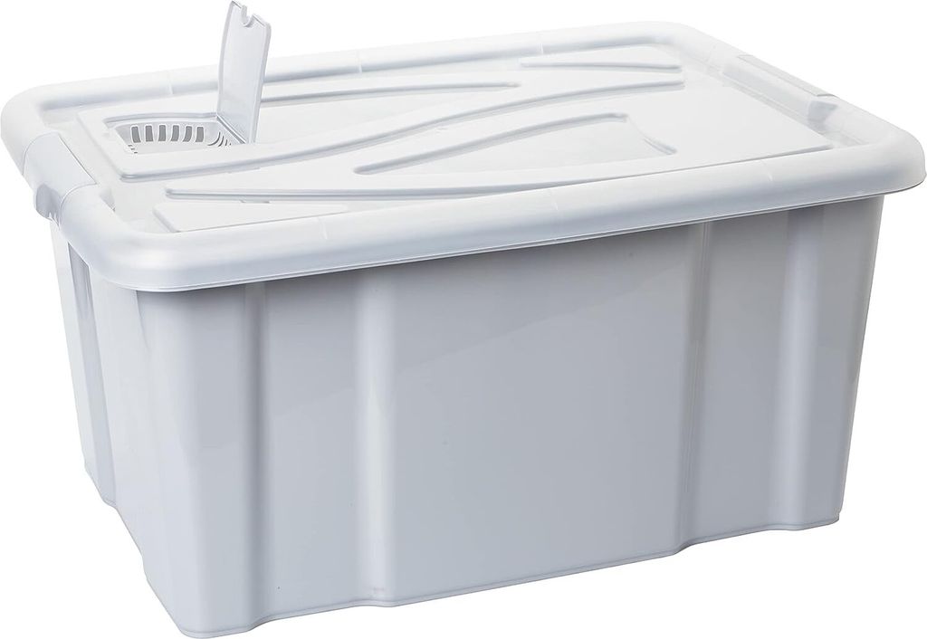 Cadine Aufbewahrungsbox 6er Set – Transparente Kunststoffboxen Mit Deckel, 32,9x23,6x19 Cm