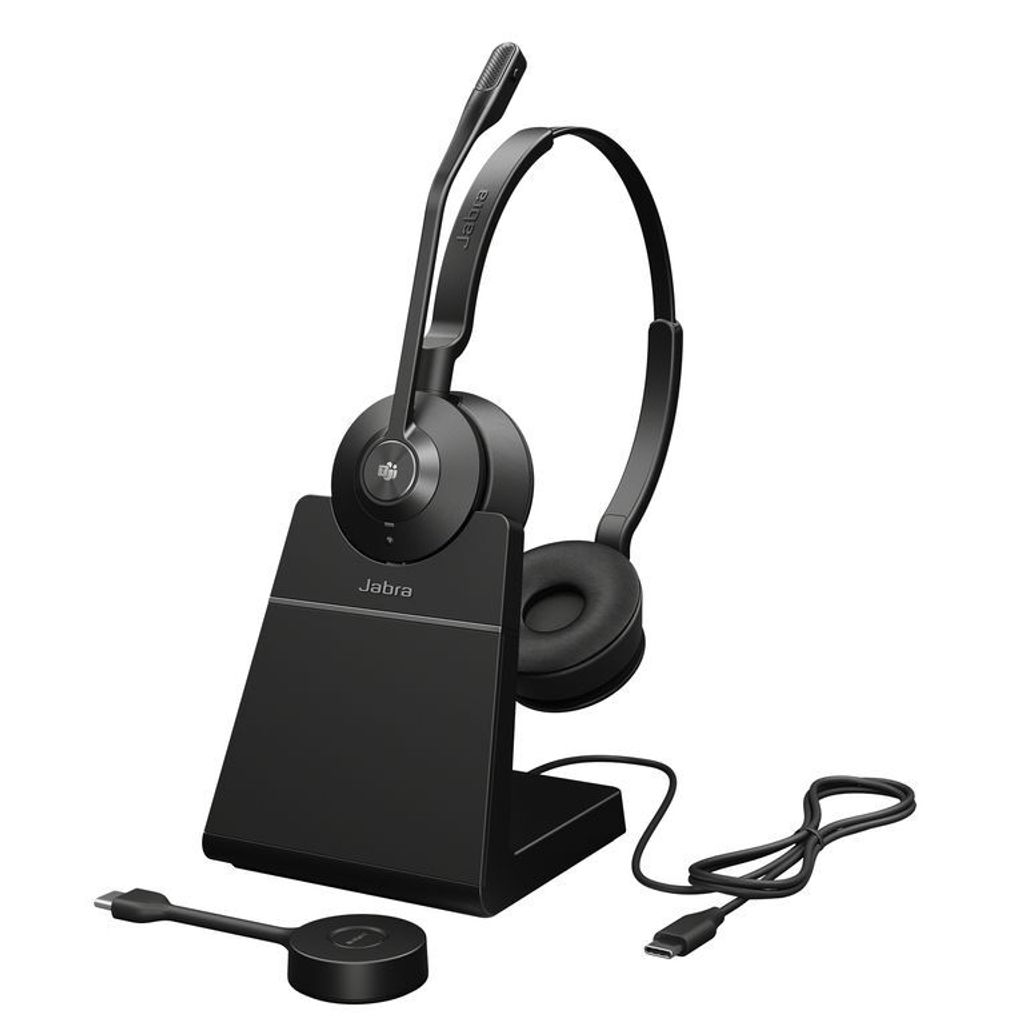 Jabra Engage 55 Drahtlose Büro-Hörsprechgarnitur Schwarz, Titanium
