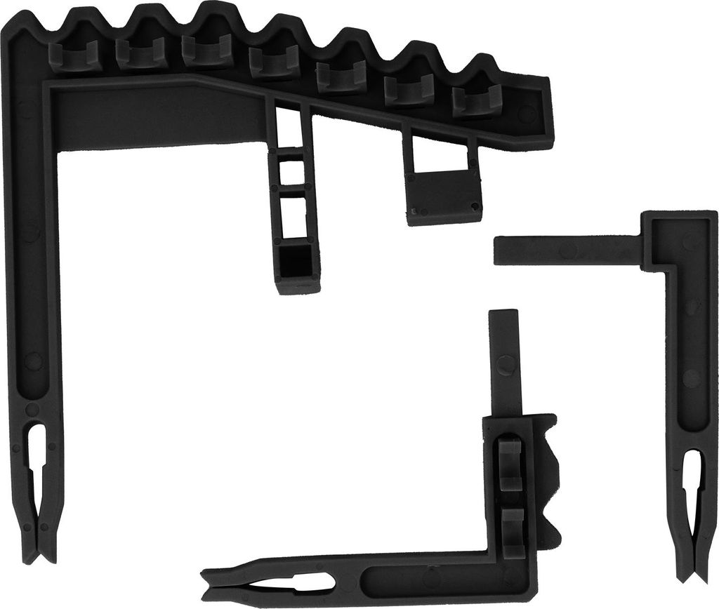 Club Organizer für Bag PP tragbare Wellenhalter Iron Stand Outdoor Sports Accessoires Schwarz