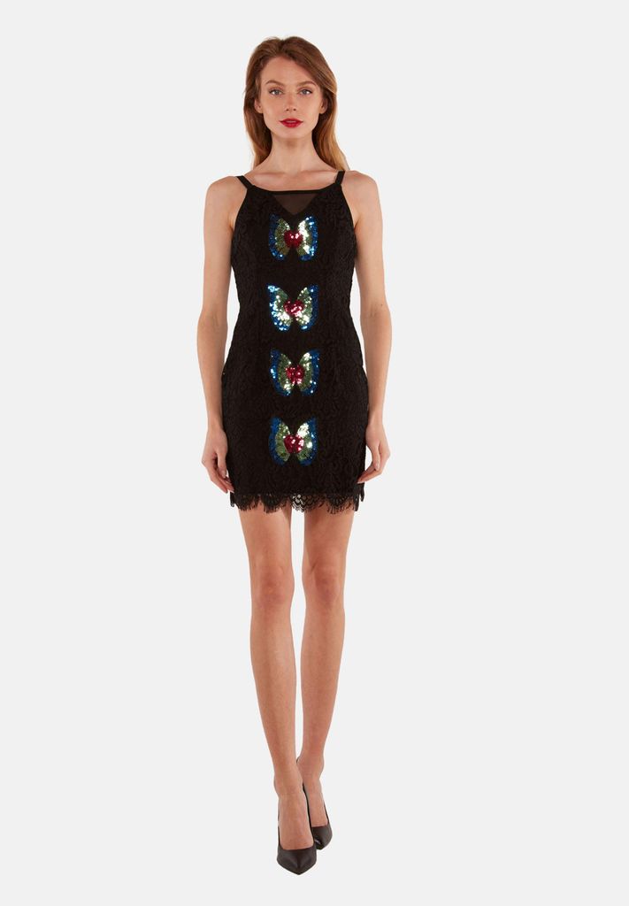 Elegantes Abendkleid mit Schmetterling