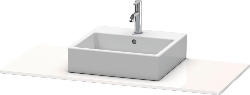Duravit XSquare Konsole, 1 Ausschnitt, 1200x16x550mm, XS060F04040