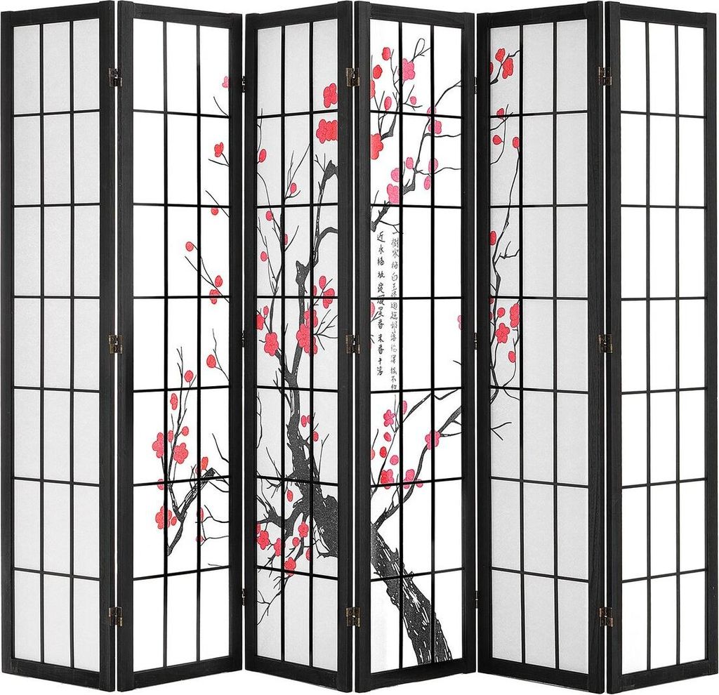 Paraván Japonský paraván 6 panelů pro oddělení místností Obrázek produktu 