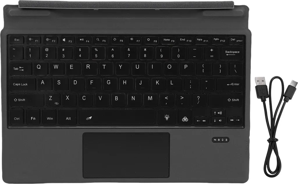 Clavier Azerty avec Pavé Tactile pour Tablette Latitude 7320 K19M Noir