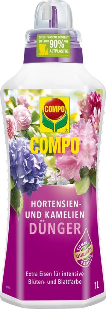 COMPO Hortensien- und Kameliendnger, 1 Liter Dnger