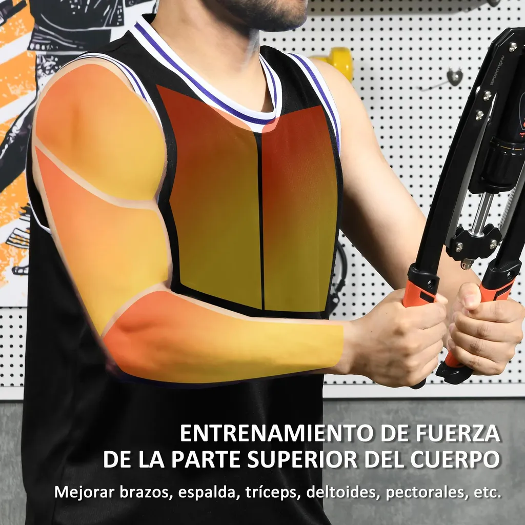 Extenseur de musculation pectoral portable 200kg - Réglage facile