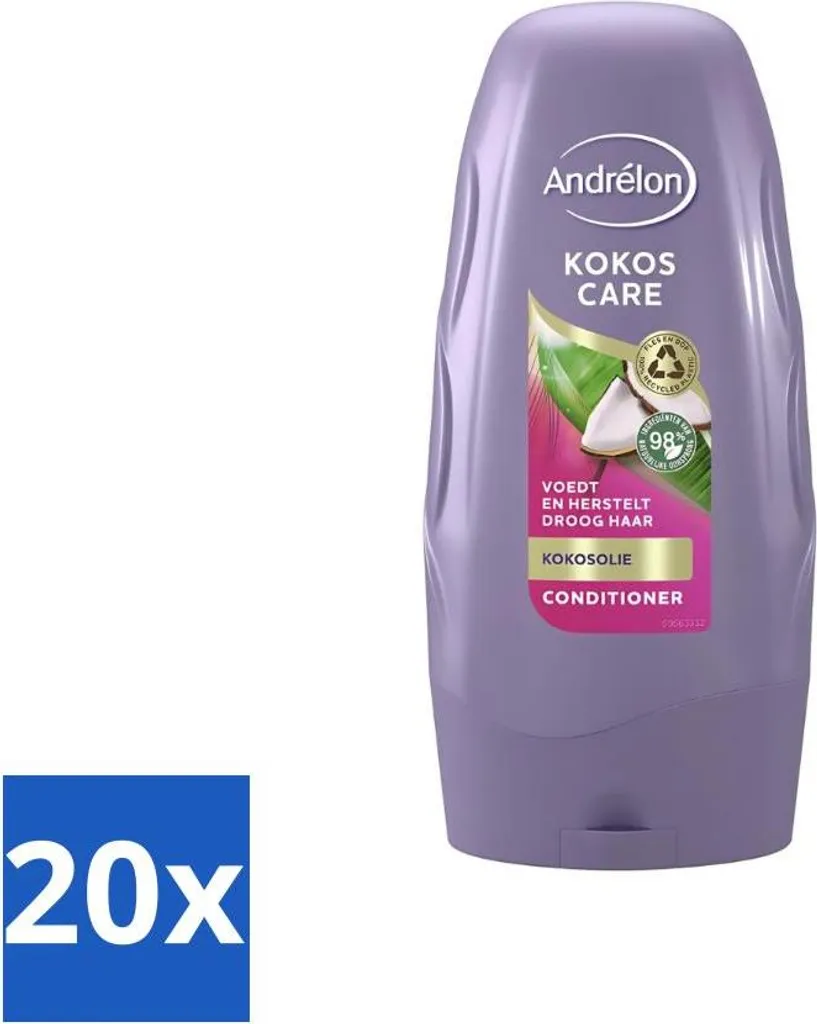Balsamo Andrélon Coconut Care: 20 Pezzi per Capelli Profumati
