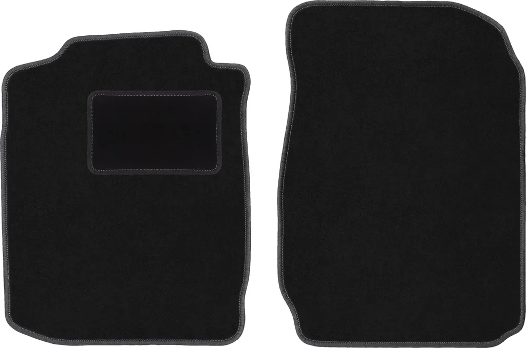 Wielganizator tappetini auto velours anteriori adatto per Toyota Corolla E11 (1997-2001, hatchback) neri, set 2 pz, con fissaggi