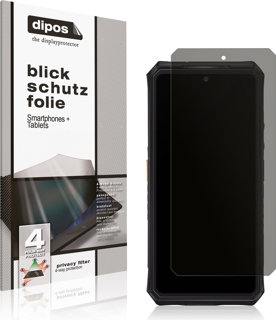Blickschutzfolie für Ulefone Armor 28 Ultra matt Schutzfolie Folie Display Schutz dipos