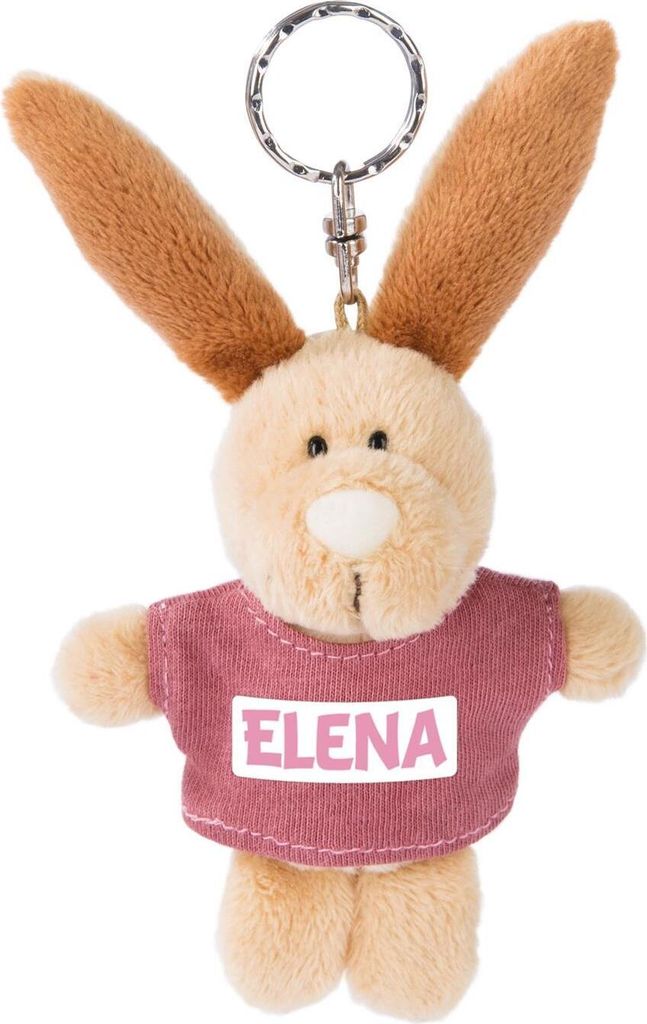 Schlüsselanhänger Hase mit T-Shirt 10cm