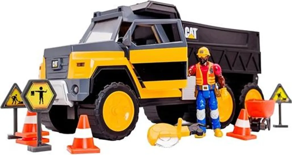 Véhicule de chantier interactif Caterpillar avec figurines et sons
