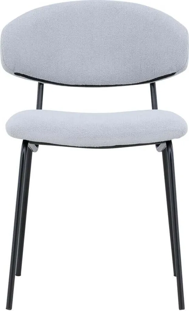 FURNLUX Chaise de salle à manger Chico Grey Black 50cm design moderne - 2