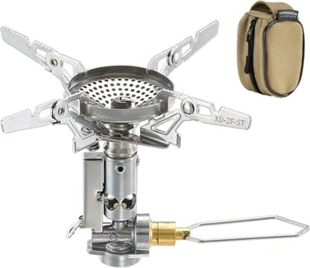 Campingmoon fornello da campeggio portatile 4-Flex piccolo gas all'aperto zaino accendino all'aperto