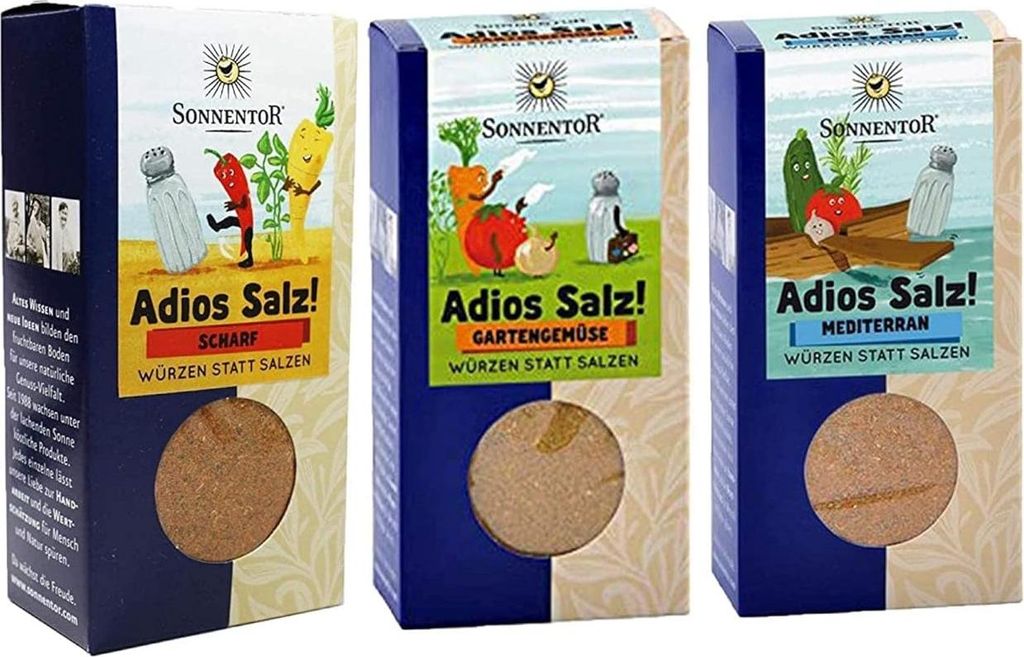 Sonnentor Gewürze - Adios Salz:scharf, Gartengemüse, mediterran