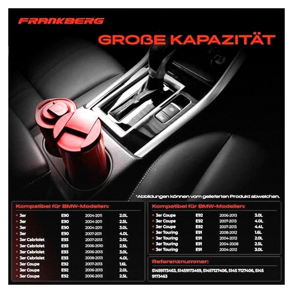 Getränkehalter Cupholder Fahrerseitig Links für 3er E90, E93, E92, E91 2004-2016