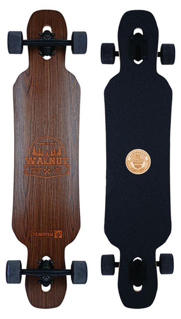 Longboard in noce 99 x 21 cm nero/marrone Immagine del prodotto 