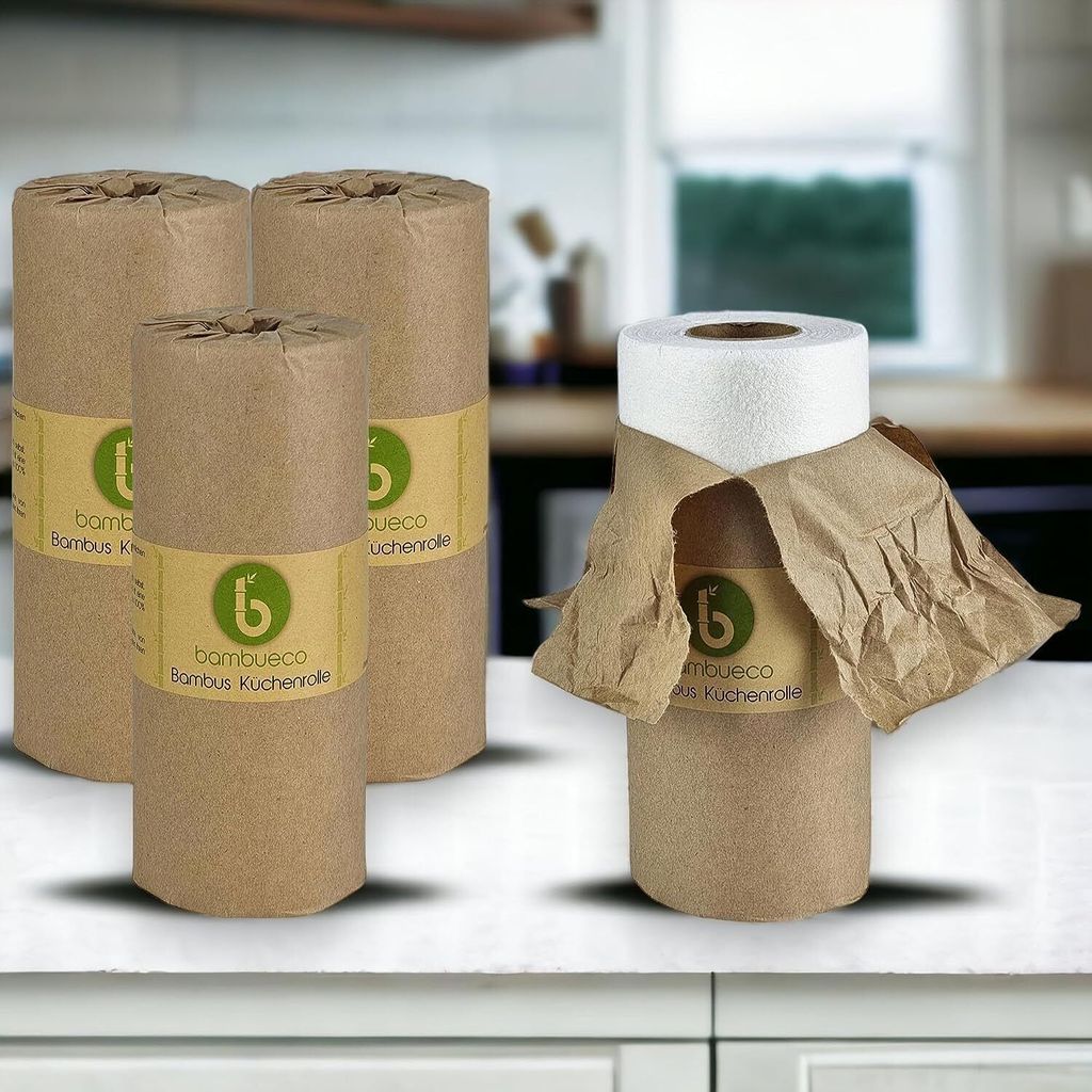 Bambus Küchenrolle Küchentuch Haushaltstücher Küchenpapier Produktbild 4