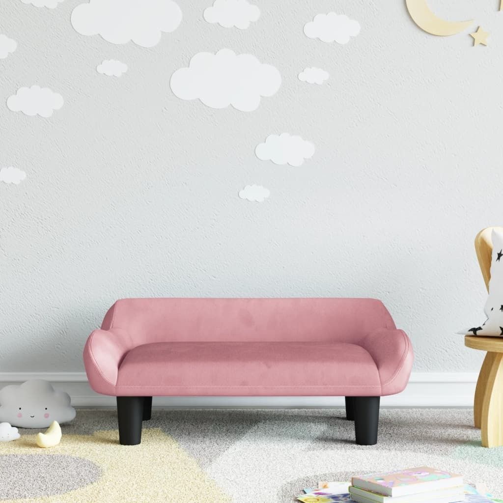 CLORIS Designermöbel Kindersofa Rosa 70x40x24 cm Samt , Kinderschränke Design 2024
