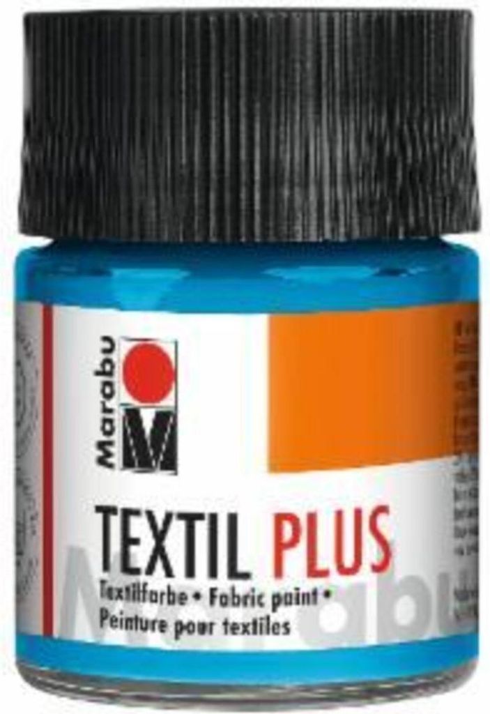 Textil plus - Hellblau 090 50 ml. Packung mit 6 Stück