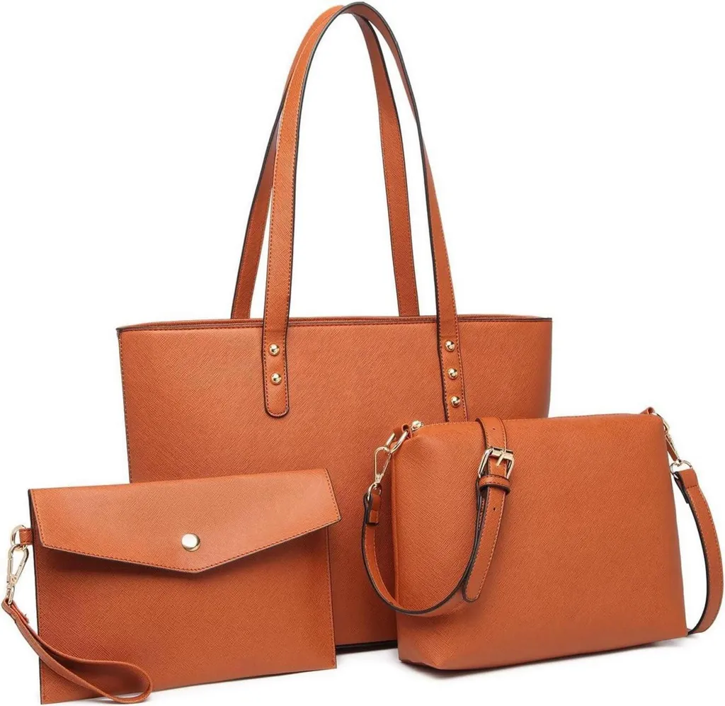 Regalo Donna Perfetto: Set Miss Lulu 4 Borse Eleganti con Borchie