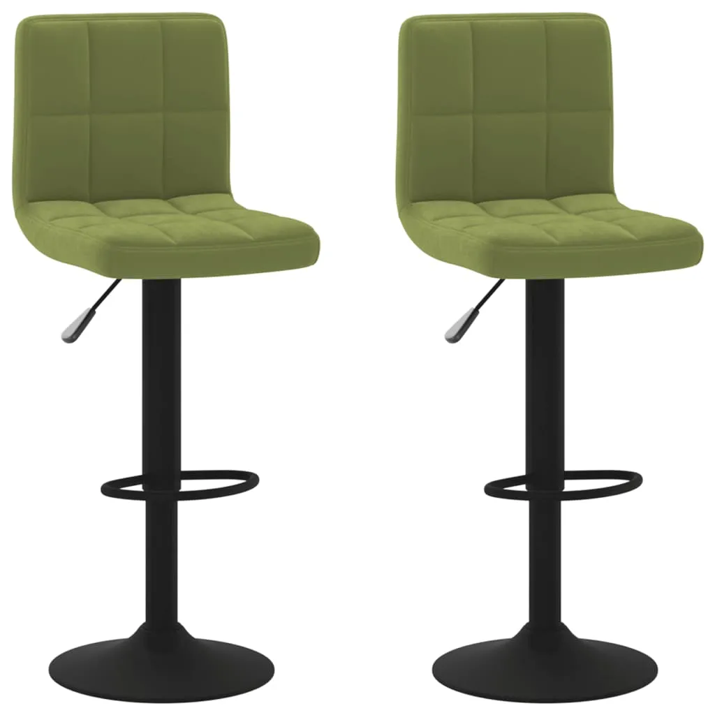 Sgabelli da Bar Cucina Velluto Verde vidaXL - Set 2 Pezzi Soft