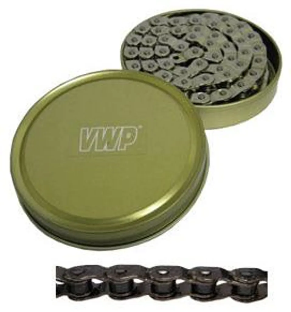 Chaîne Collier VWP 1/2 x 1/8 102 Maillons BMX FS Argent Téflon