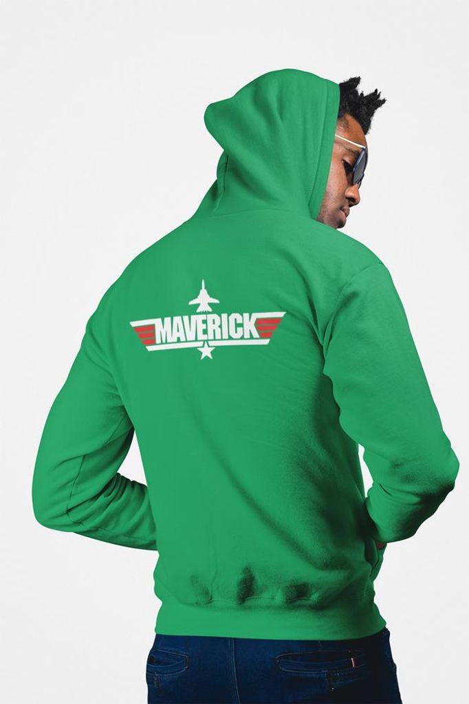 D&B Uni Hoodie ZIPMO00108 Maverick Grün-Größe 2XL