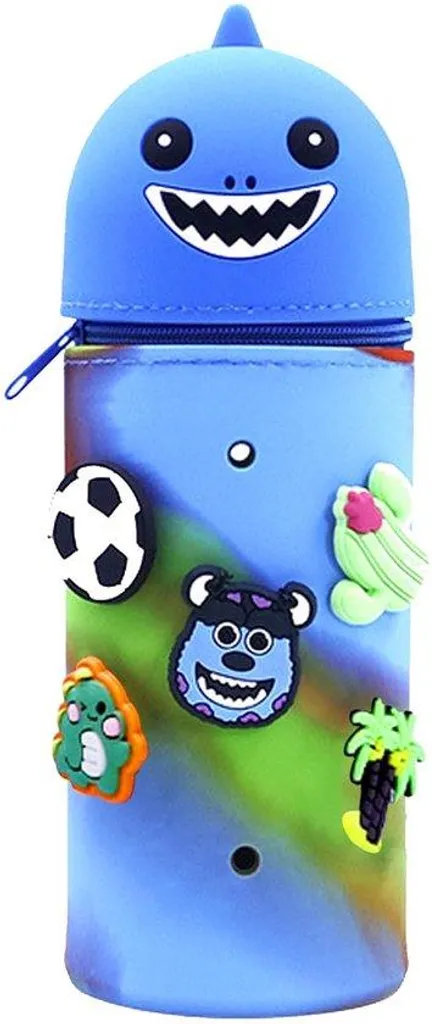 Trousse fermeture éclair en silicone lavable avec poignée souple