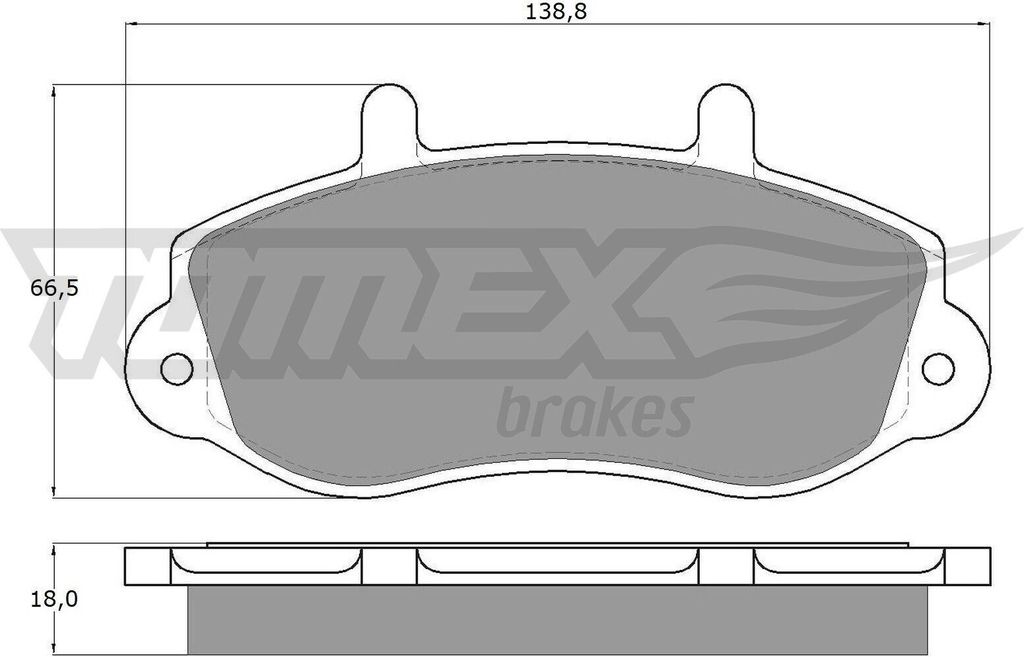 TOMEX brakes Bremsbeläge Satz Vorne Bremsklötze für RENAULT Produktbild 