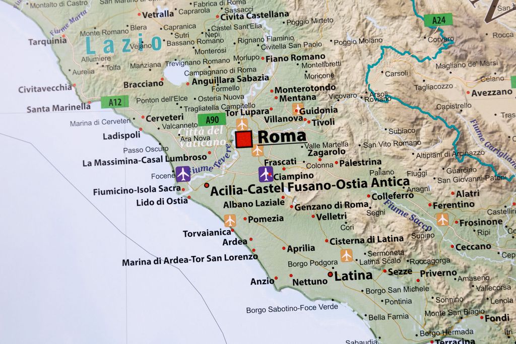 GeoMetro XL Italienkarte auf Italienisch mit Laminierung Produktbild 8
