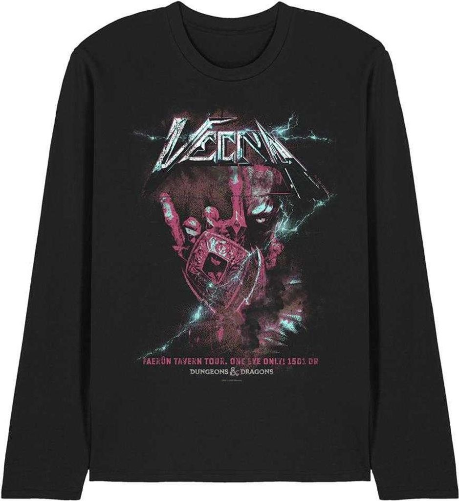 Dungeons & Dragons - T-Shirt für Herren/Damen Uni, Langärmlig TV30577 (XXL) (Schwarz)
