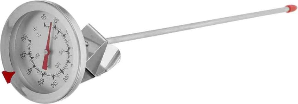 Fleischthermometer, Frittierölthermometer mit Topfclip, Kochen, Süßigkeiten, Kerzenherstellung, Zifferblatt, mechanisches Thermometer