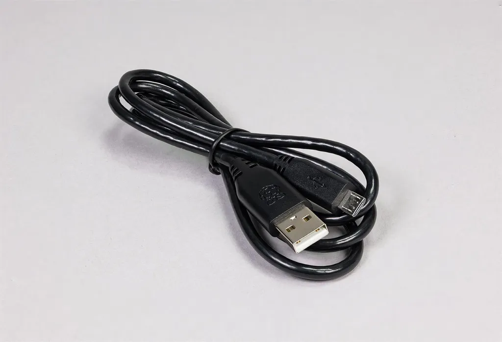 Câble Micro USB 1m noir haute performance pour Raspberry Pi Pico