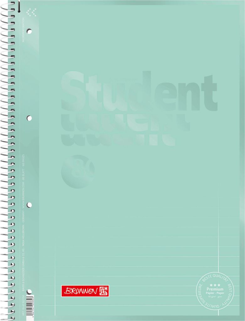 Brunnen Collegeblock Premium A4 80 Blatt liniert - Lineatur 27
