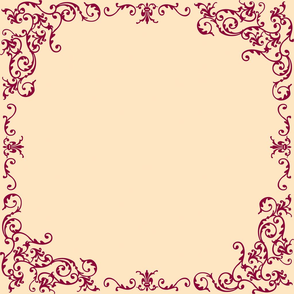 Airlaid Tischdecke Pomp in Creme-Bordeaux, 80 x 80 cm, 20 Stück - Mank - Mitteldecke Ornamente