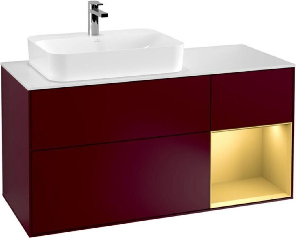 Villeroy & Boch V&B Waschtischunterschrank FINION 1200x603x501 Abdpl wh Reg go ma/Peony