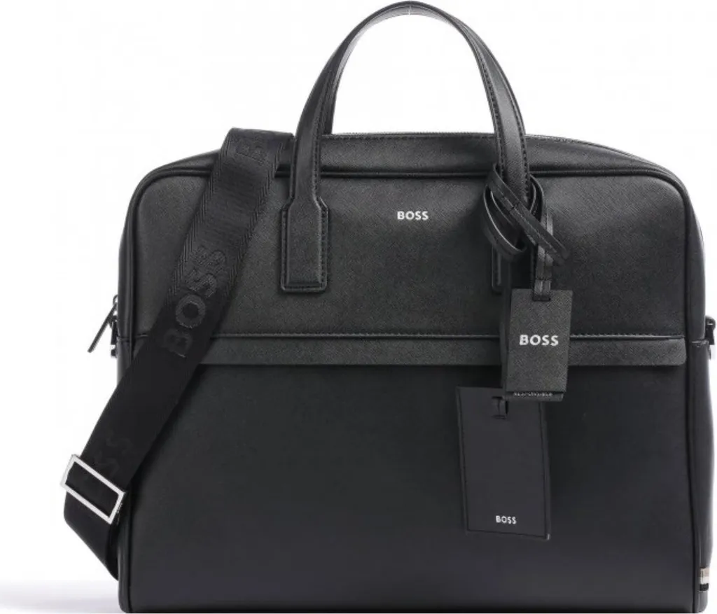 Sac Hugo Boss Doc Case 50483563 avec Finitions Cuir et Nylon Résistant