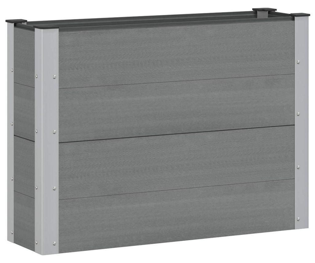 Hochbeet Grau 100 x 30 x 72 cm