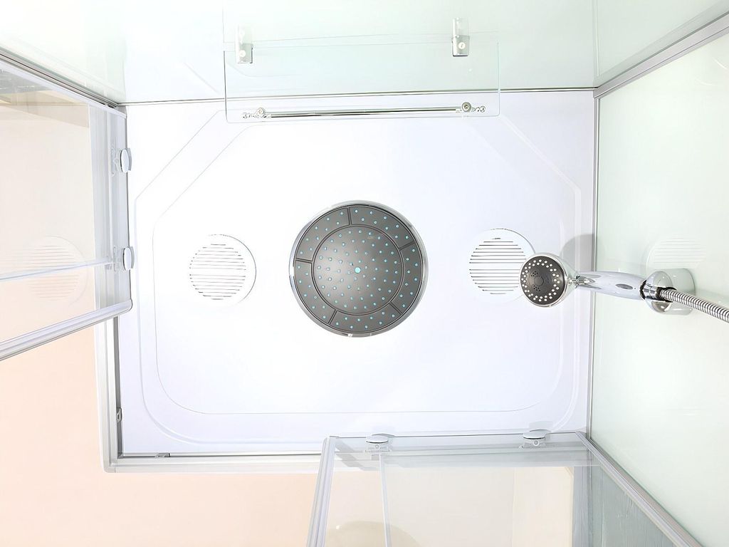 Massagedusche Eckdusche - 90 x 70 x 212 cm - Glas - TYRAL Produktbild 