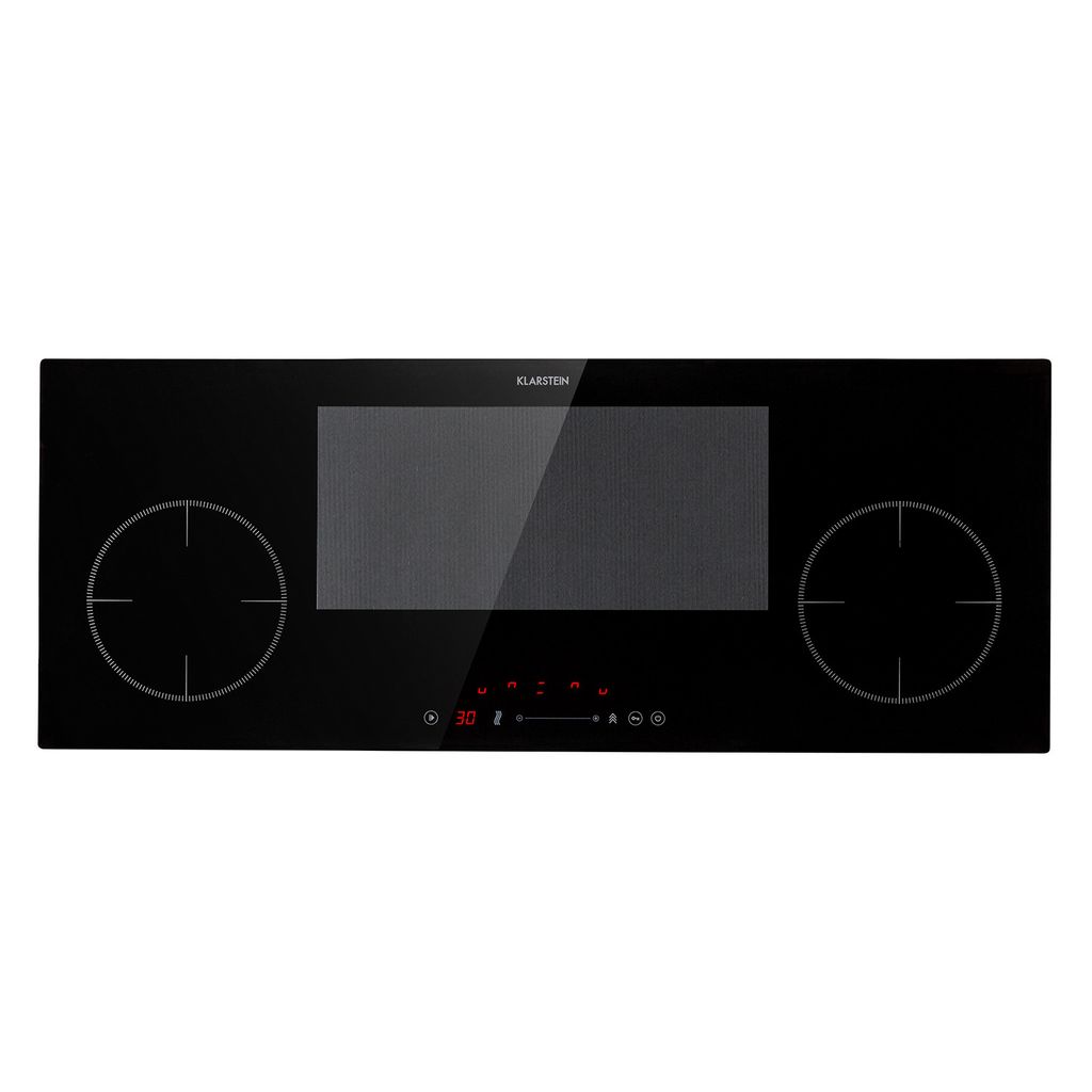 Klarstein Induktionskochfeld, Glaskeramik Kochfeld, Induktionskochfeld mit 4 Platten, Einbau-Induktionskochfeld mit Touch-Display, Digitalanzeige u...